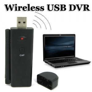 Wireless USB DVR Support 4-channel 2.4GHz Wireless Video and Audio